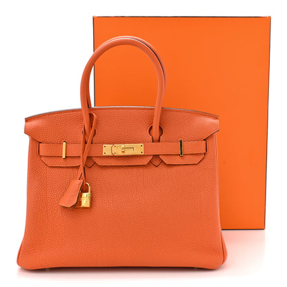 Hermes Togo Birkin 30 Orange 16 of 16