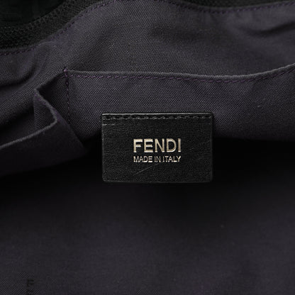 Fendi Zucchino Large Charm Shopping Tote Black 5 of 11