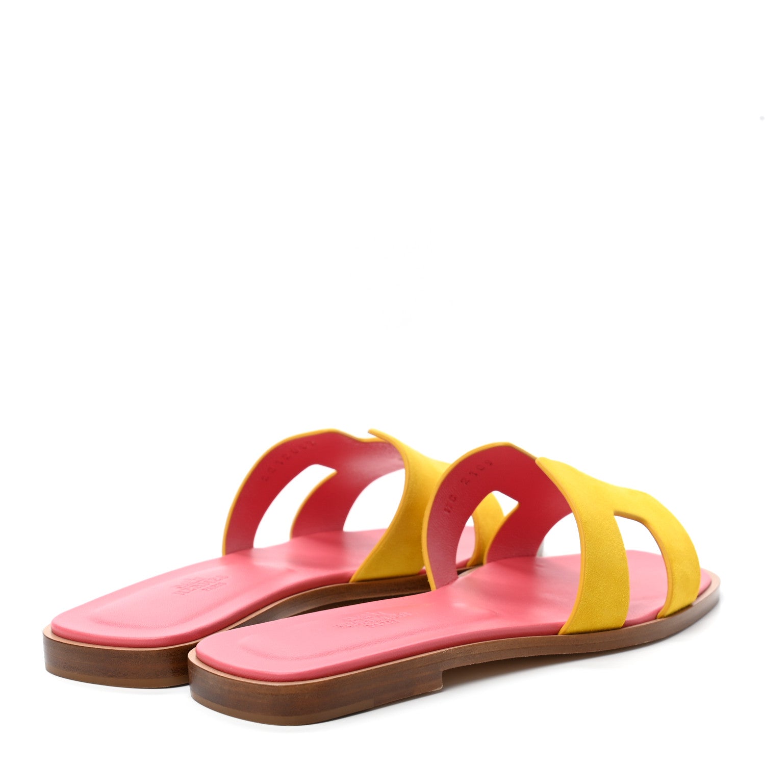 Hermes Suede Goatskin Oran Sandals 36 Jaune Sable 4 of 8