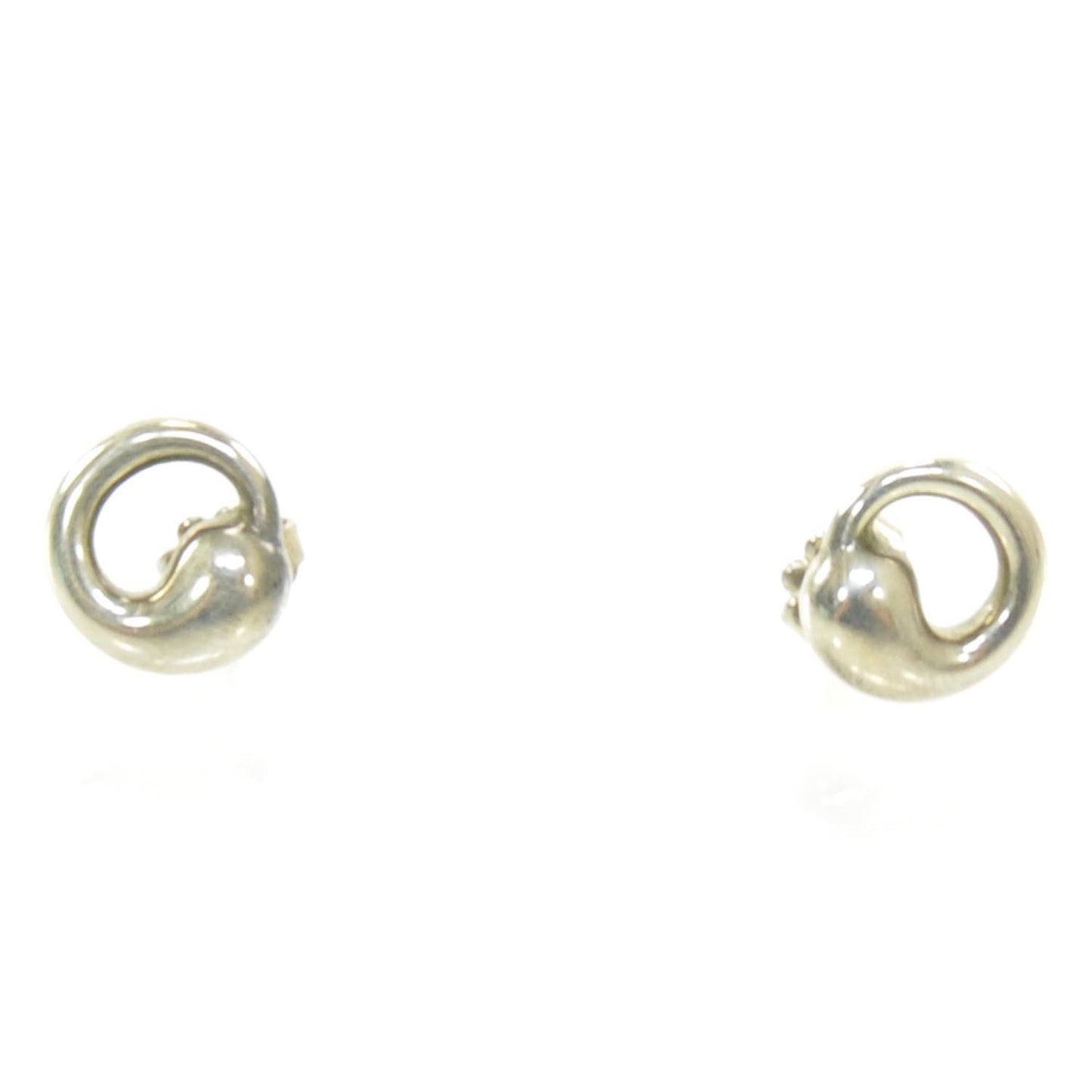 Sterling Silver 9mm Elsa Peretti Eternal Circle Earrings