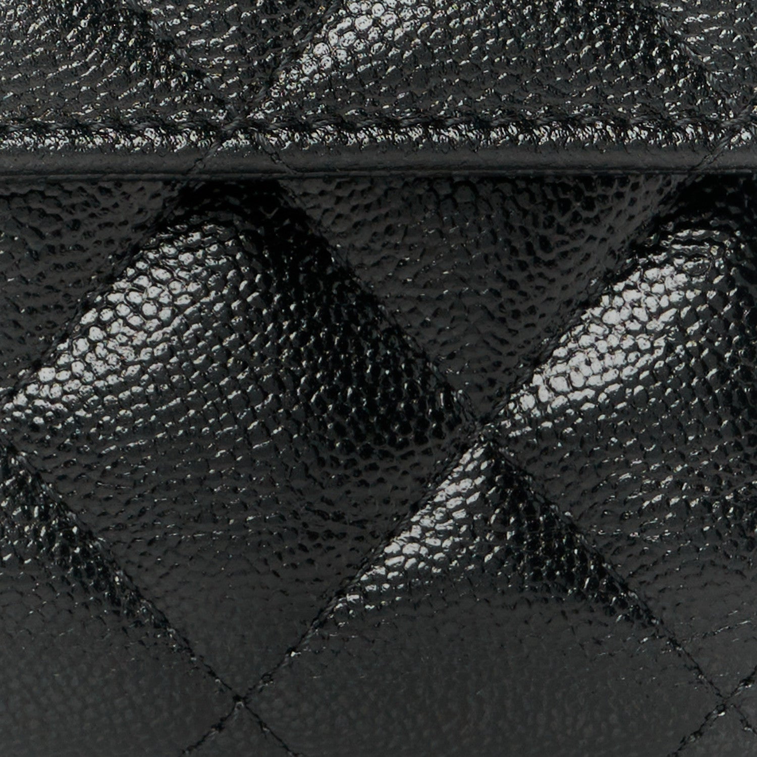 Chanel Caviar Quilted Studded CC Medium Flap Wallet Black 10 of 11