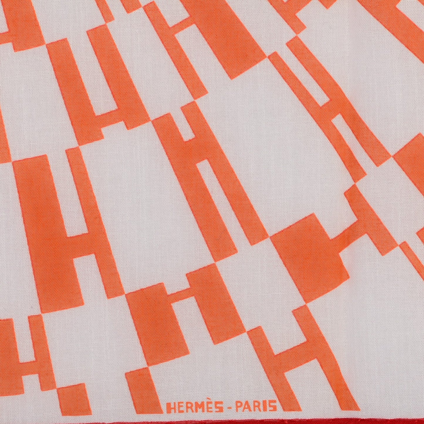 Cotton Pocket Square Orange