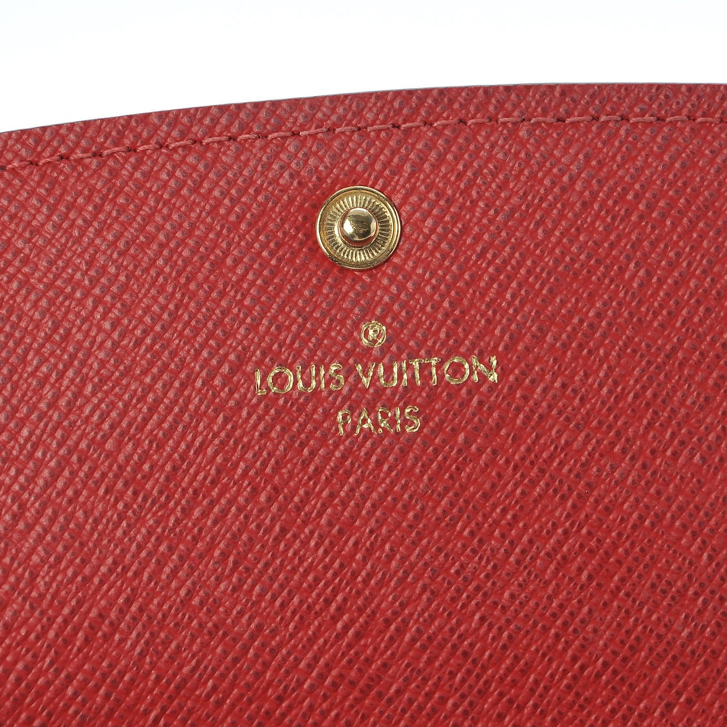 Damier Ebene Emilie Wallet Red