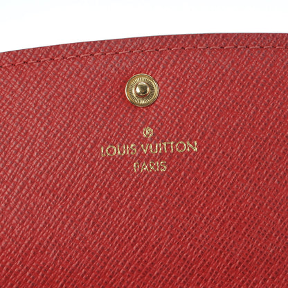 Louis Vuitton Damier Ebene Emilie Wallet Red 6 of 8