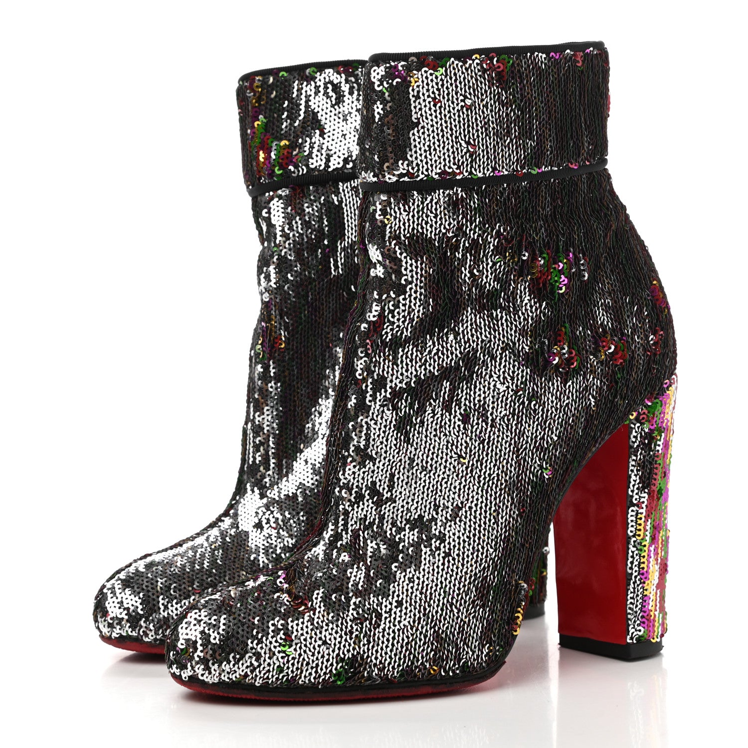 Christian Louboutin Paillettes Moulamax 100 Booties 36.5 Multicolor 3 of 7