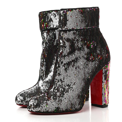 Christian Louboutin Paillettes Moulamax 100 Booties 36.5 Multicolor 3 of 7