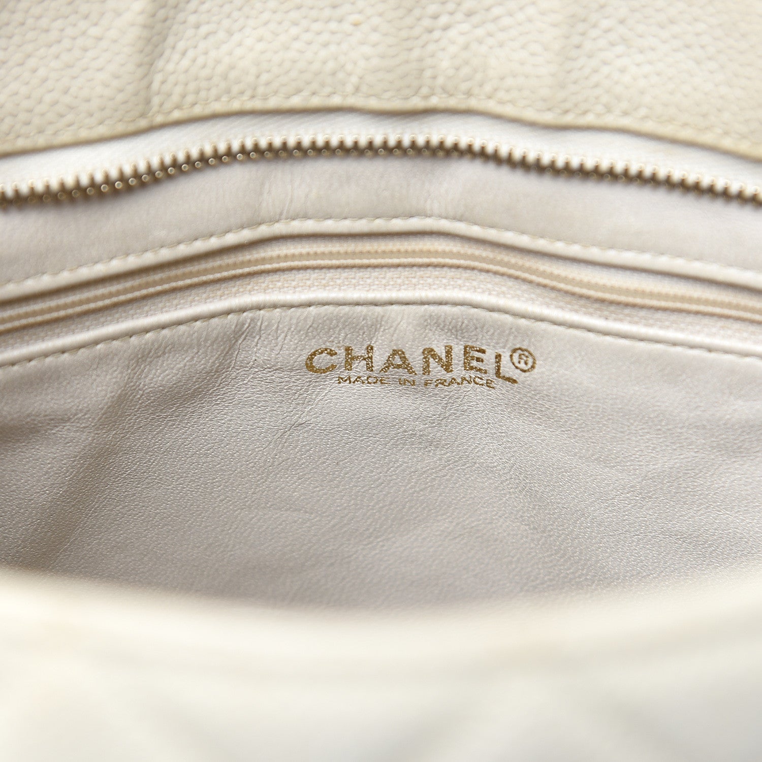 Chanel Caviar Quilted Medallion Tote Light Beige 6 of 17