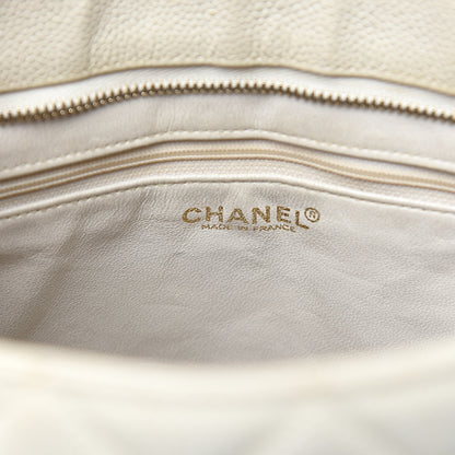 Chanel Caviar Quilted Medallion Tote Light Beige 6 of 17