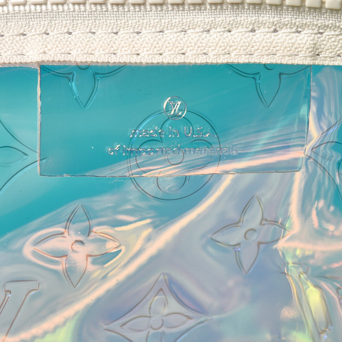 PVC Monogram Keepall Bandouliere 50 Iridescent Prism