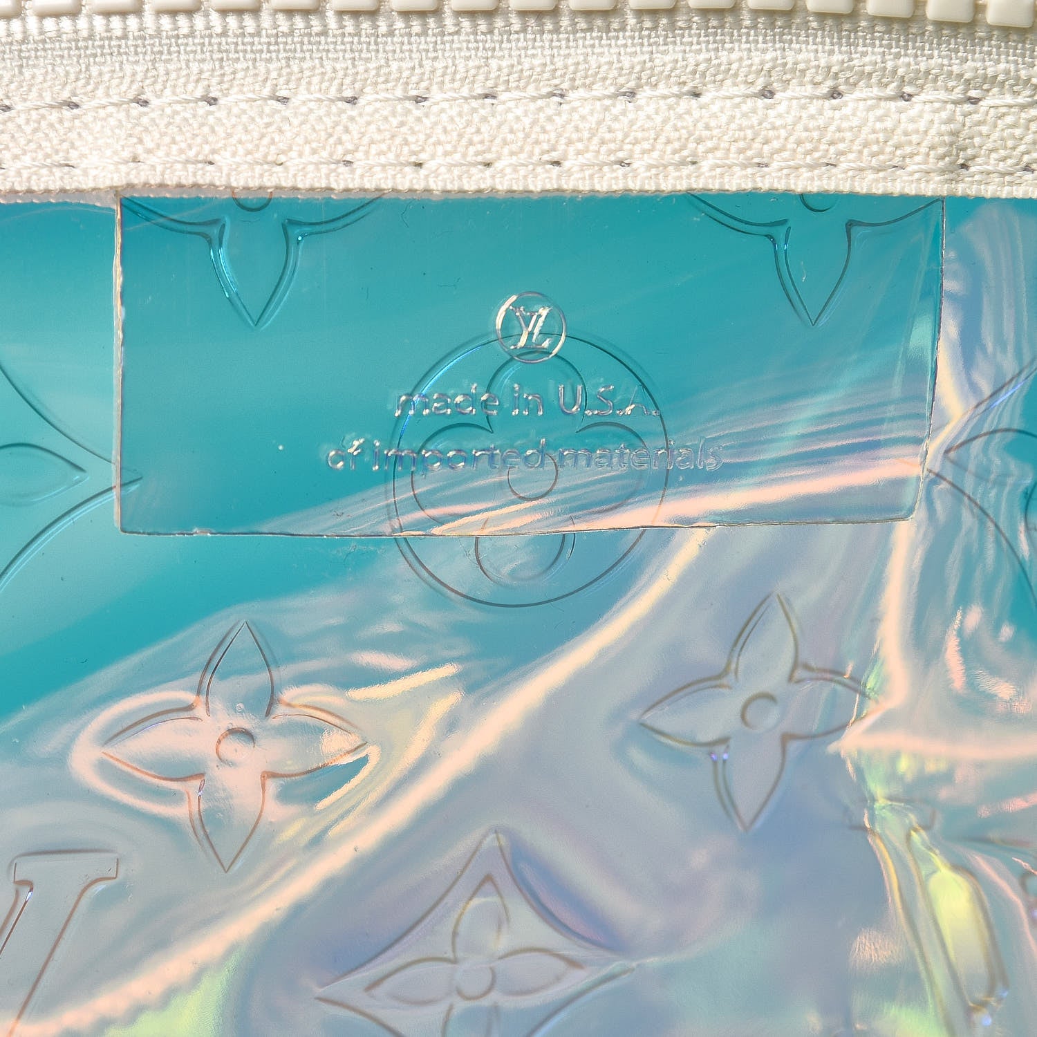 Louis Vuitton PVC Monogram Keepall Bandouliere 50 Iridescent Prism 6 of 10