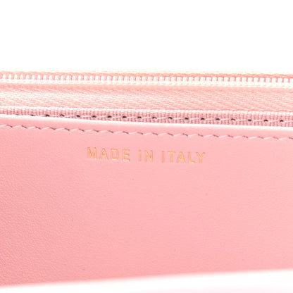 Chanel Caviar Quilted Studded CC Wallet on Chain WOC Light Pink 6 of 11