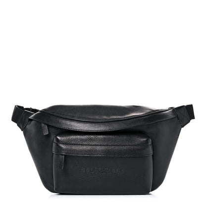 Balenciaga Smooth Calfskin Logo Large Everyday Beltpack Black 1 of 13