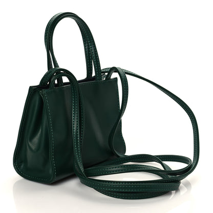 Telfar Vegan Leather Small Shopping Bag Dark Olive 3 of 9