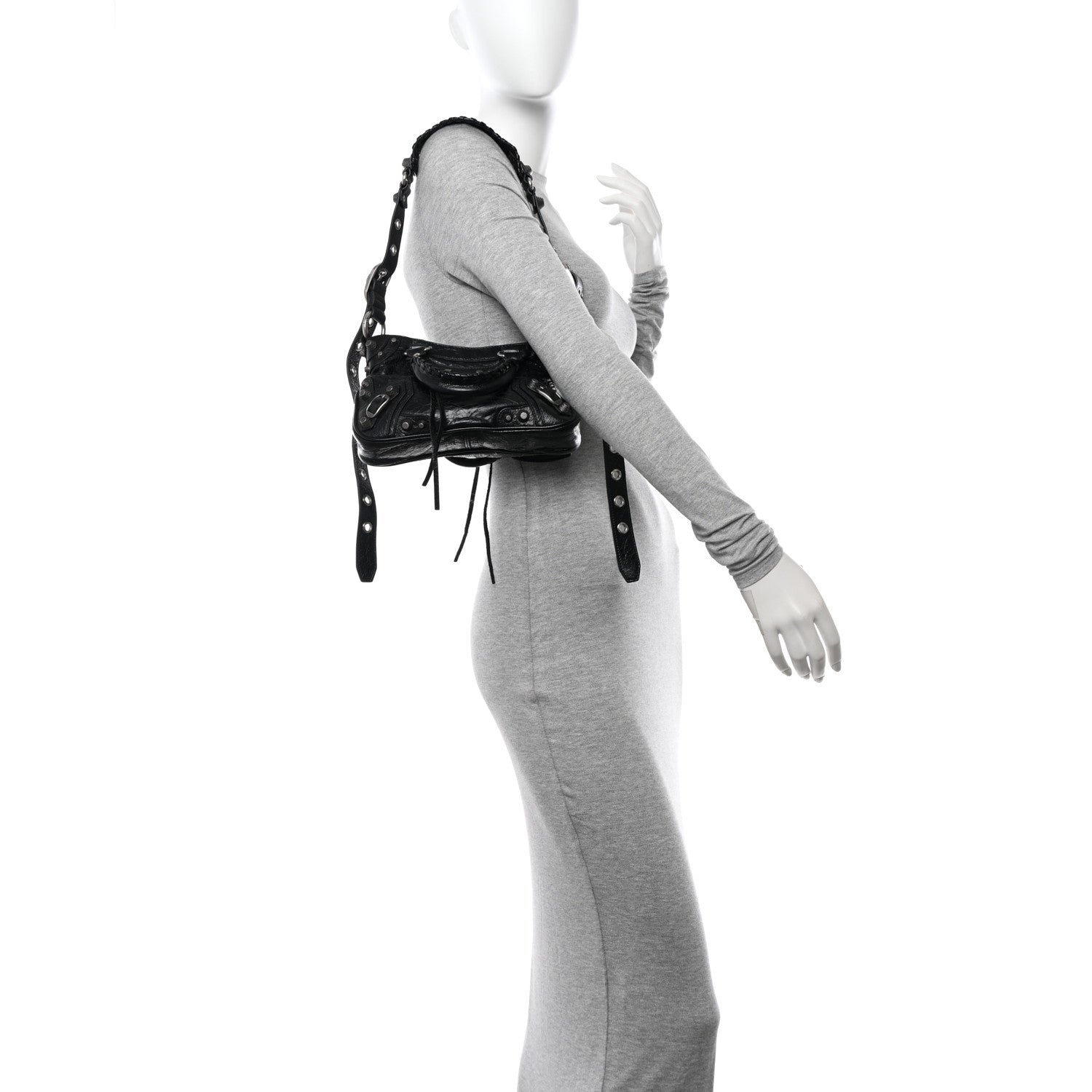 Balenciaga Agneau Arena Neo Cagole Mini Handbag Black 2 of 12