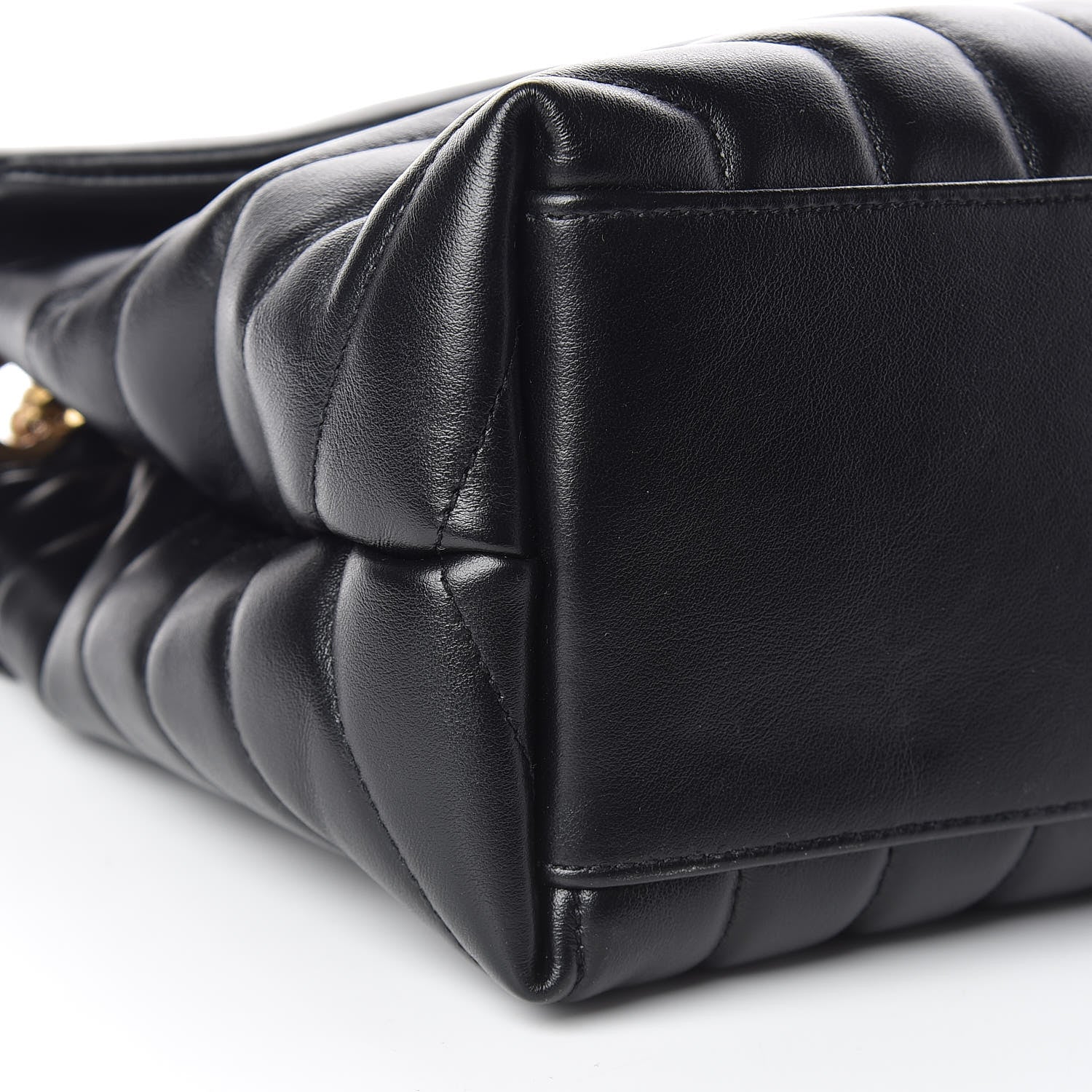 Saint Laurent Calfskin Y Quilted Monogram Medium Loulou Chain Satchel Black 10 of 11