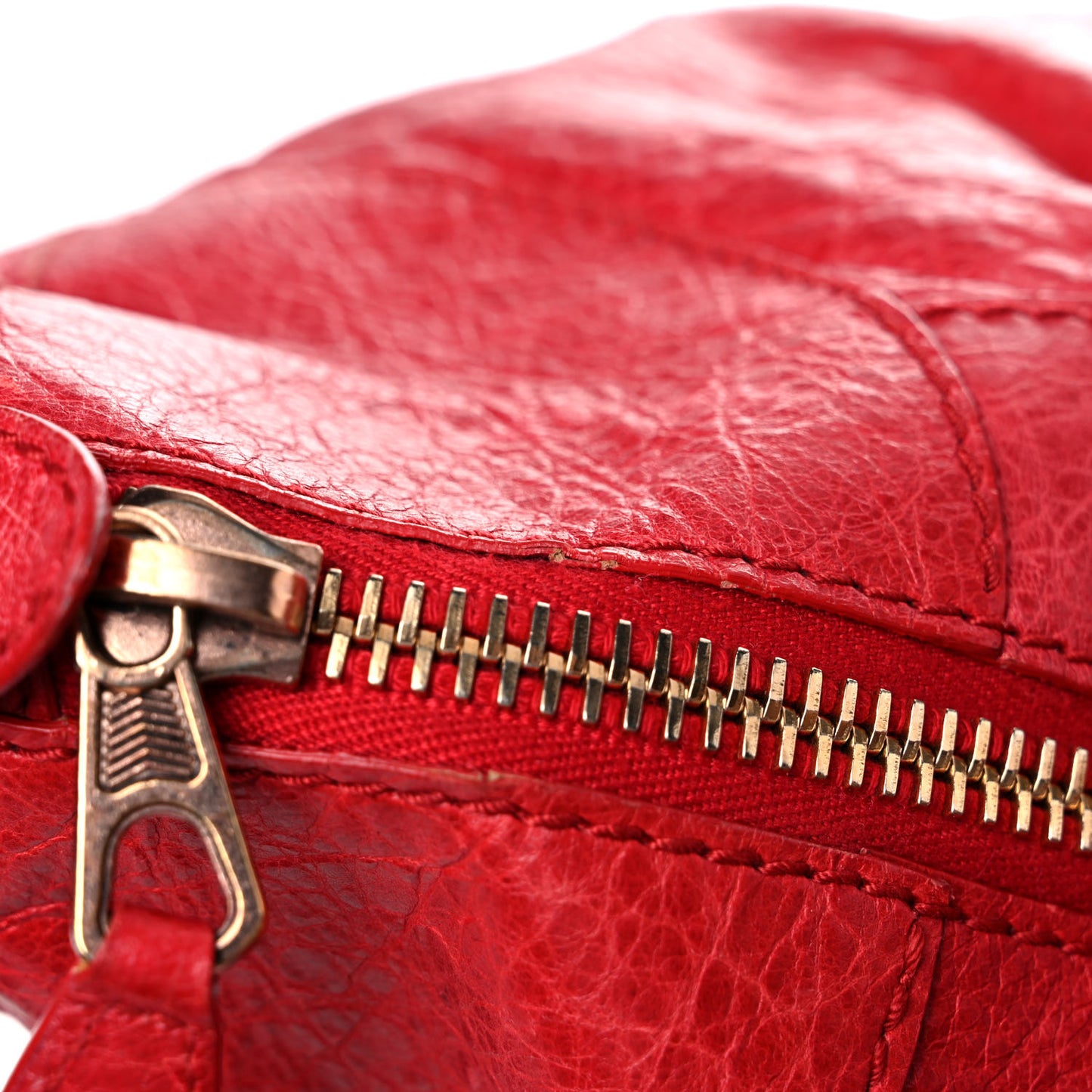 Agneau Giant 12 Rose Gold Hardware Work Coquelicot