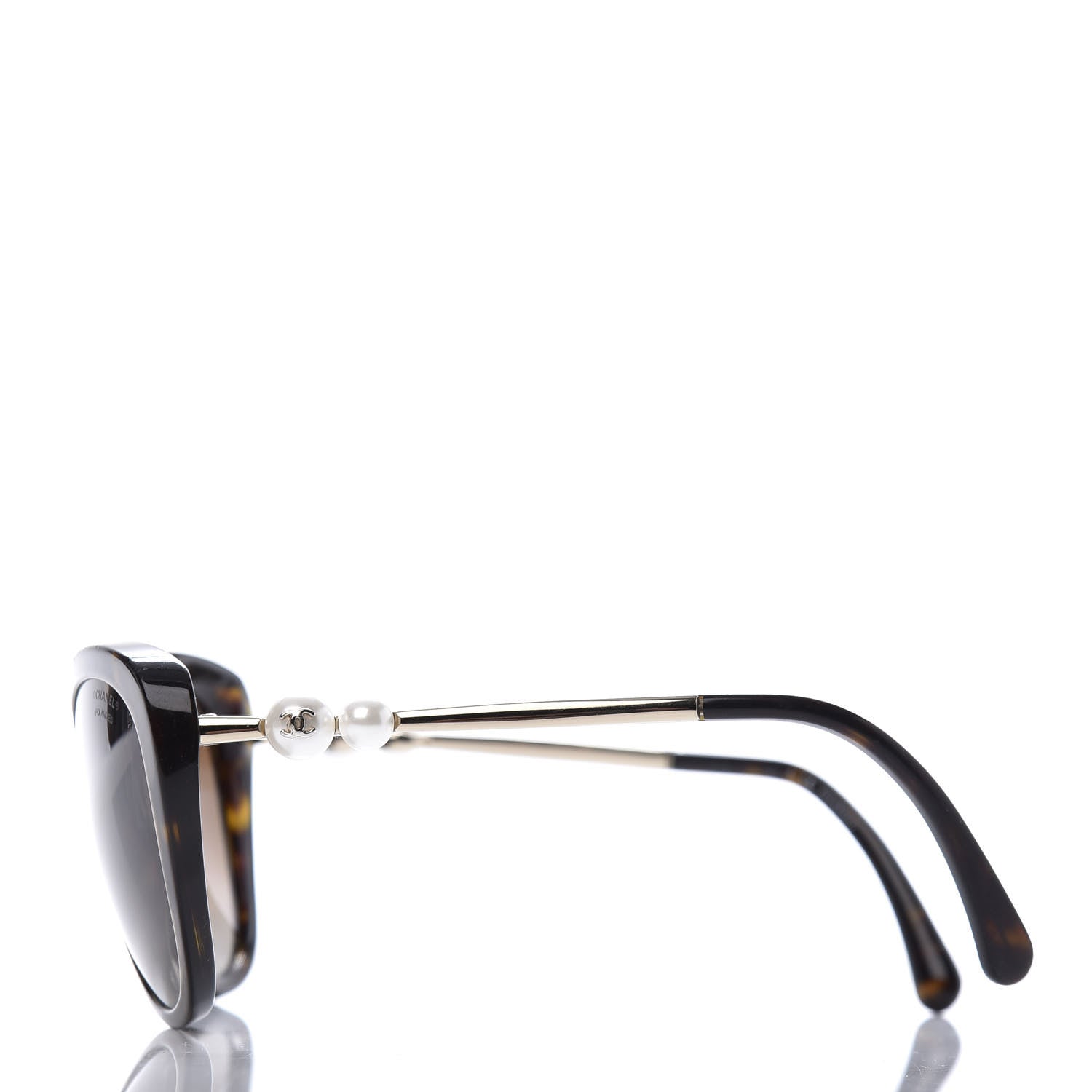 Chanel Cat Eye Pearl Sunglasses 5340-H Tortoise 3 of 8