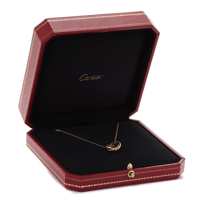 Cartier 18K Pink Yellow White Gold Trinity Pendant Necklace 9 of 9