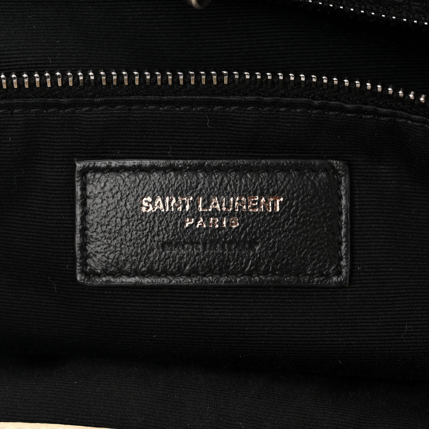 Saint Laurent Vintage Lambskin Chevron Monogram Large Nolita Crema Soft 6 of 14