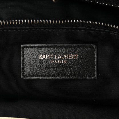 Saint Laurent Vintage Lambskin Chevron Monogram Large Nolita Crema Soft 6 of 14