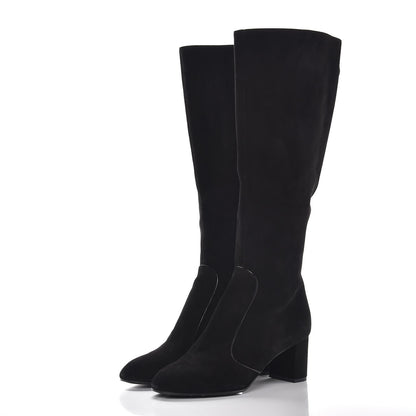 Louis Vuitton Suede Masterclass High Boots 38 Black 3 of 10