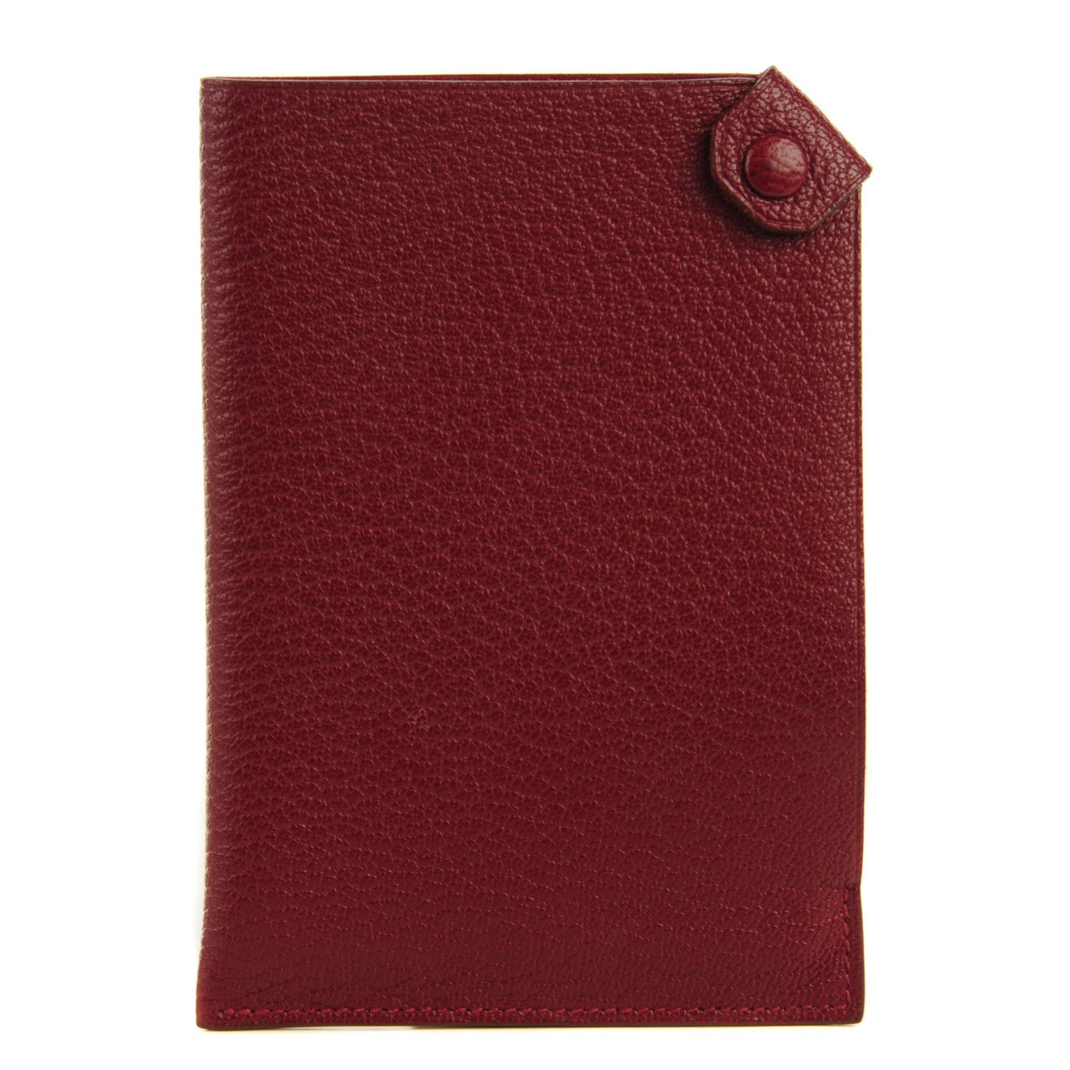 Hermes Chevre Mysore Tarmac PM Passport Holder Rouge H 1 of 7