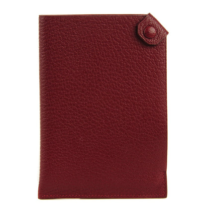 Hermes Chevre Mysore Tarmac PM Passport Holder Rouge H 1 of 7