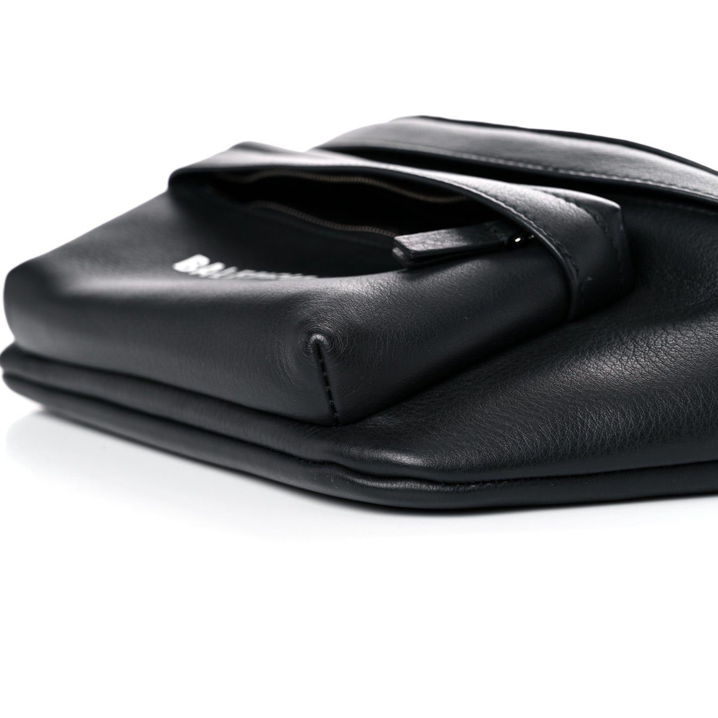 Calfskin Everyday Logo Belt Bag Black