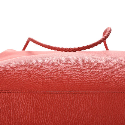 Gucci Calfskin Large Gifford Braided Handle Tote Sporting Red 12 of 12