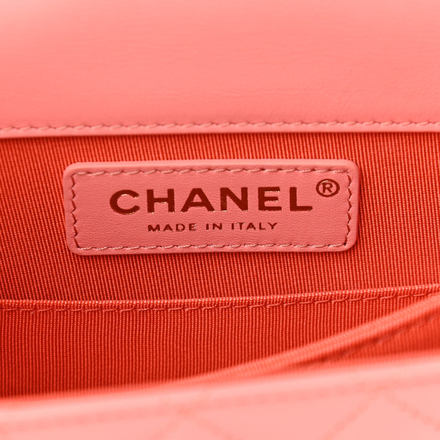 Chanel Lambskin Quilted North South Boy Flap Pink 6 of 10