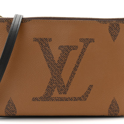 Louis Vuitton Reverse Monogram Giant Double Zip Pochette 8 of 10