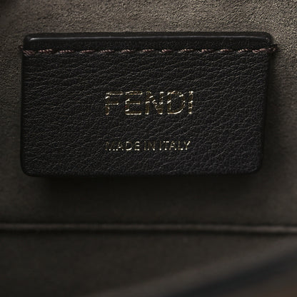 Fendi Vitello Century F is Fendi Bi-Color FF 1974 Embossed Small Kan I Shoulder Bag Maya Black 6 of 10