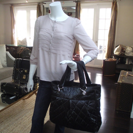 Nylon Quilted Le Marais Large Tote