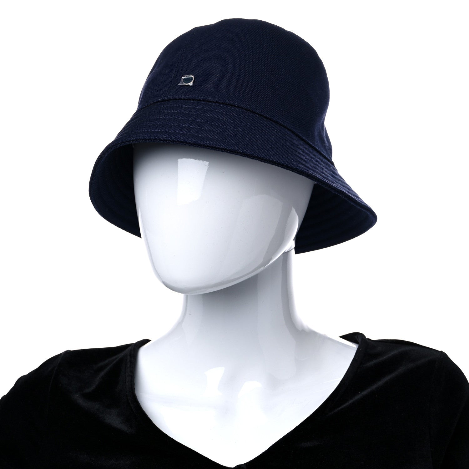 Hermes Cotton Canvas Eden Bucket Hat 56 Marine 3 of 8