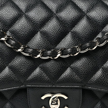 Chanel Caviar Quilted Jumbo Double Flap Black 8 of 10