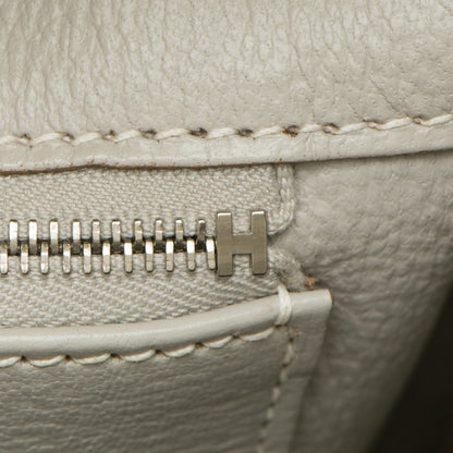 Hermes Epsom Candy Birkin 35 Lime Gris Perle 20 of 24