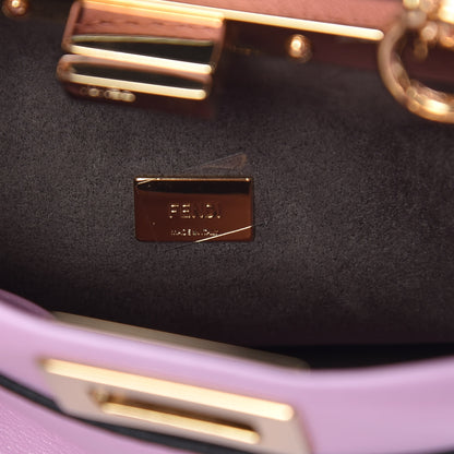 Fendi Shiny Nappa Micro Peekaboo Iconic Satchel Lavanda 6 of 7