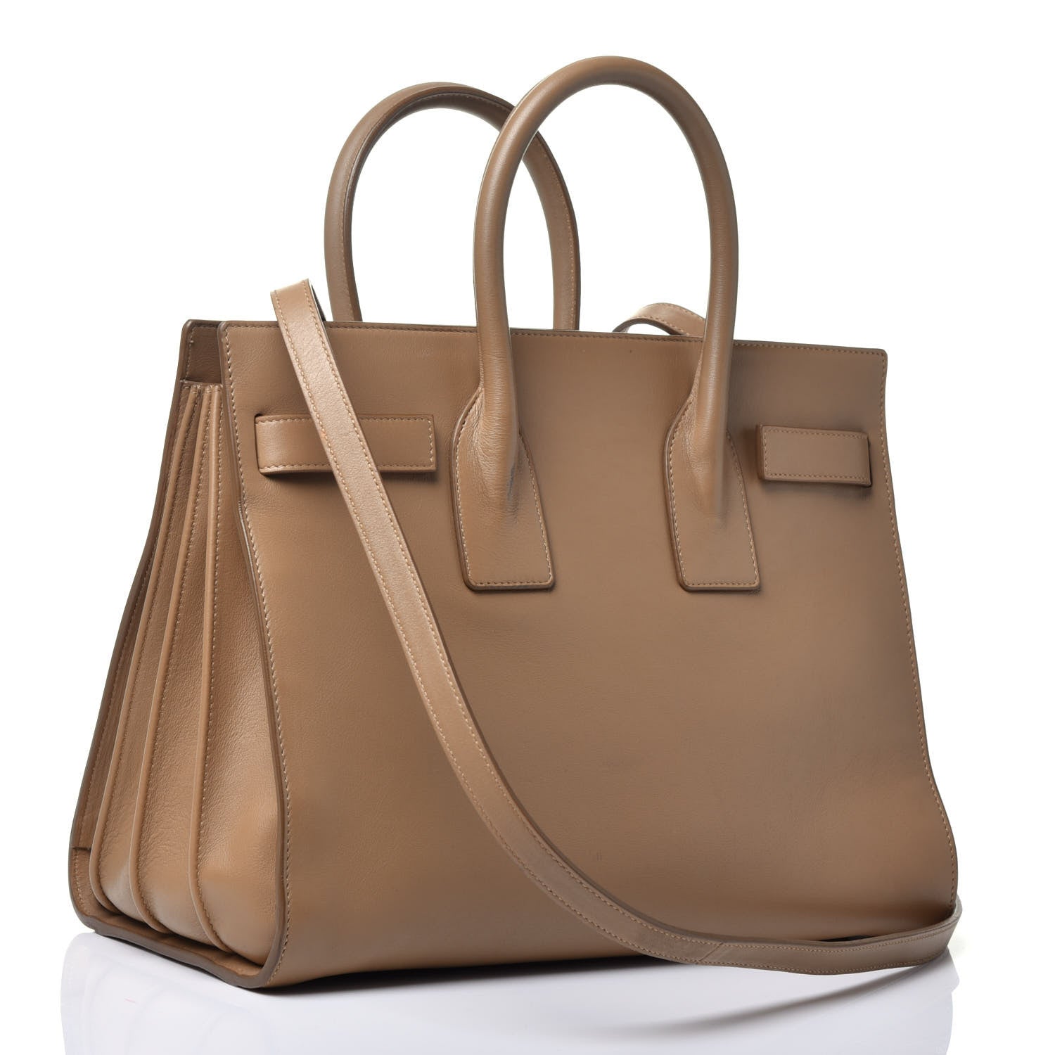 Saint Laurent Calfskin Small Sac De Jour Taupe 4 of 11