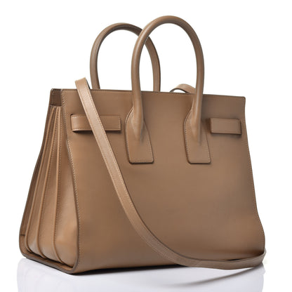 Saint Laurent Calfskin Small Sac De Jour Taupe 4 of 11