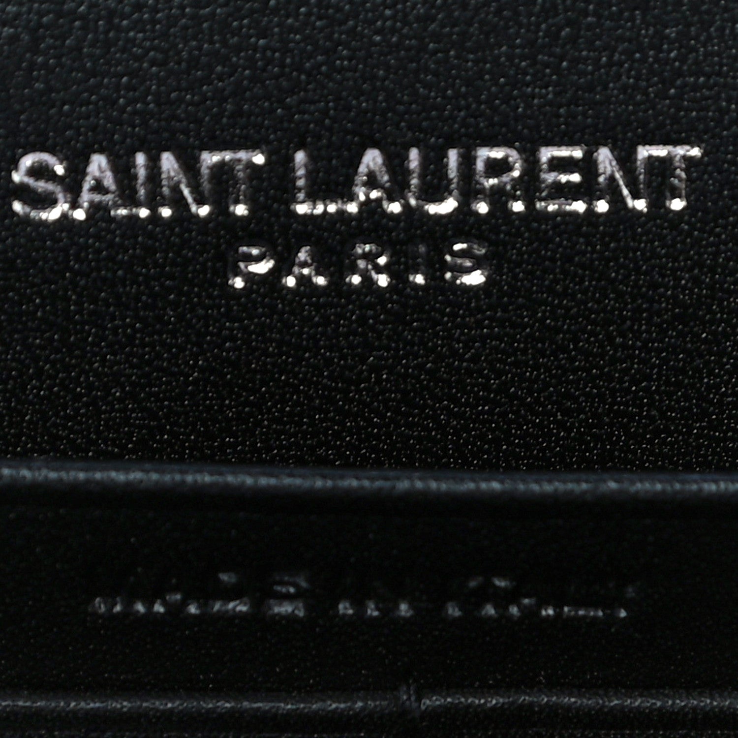 Saint Laurent Patent Grain De Poudre Matelasse Chevron Monogram Chain Wallet Neon Pink 7 of 12