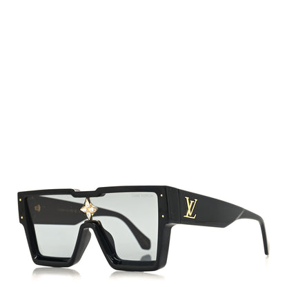 Louis Vuitton Acetate Swarovski Crystal Cyclone Sunglasses Z1578W Black 1 of 6
