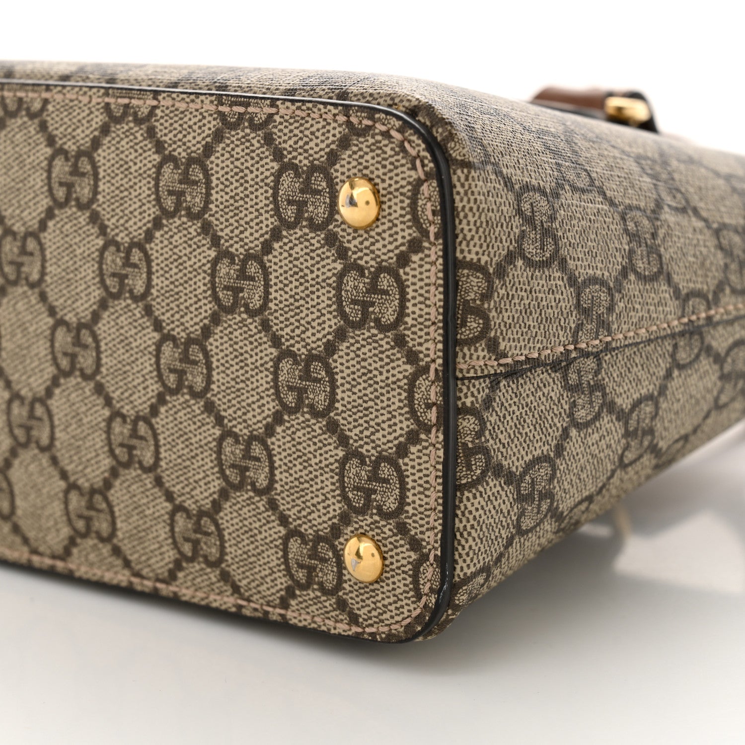 Gucci GG Supreme Monogram Mini Zip Top Tote Beige Tuscany 10 of 13