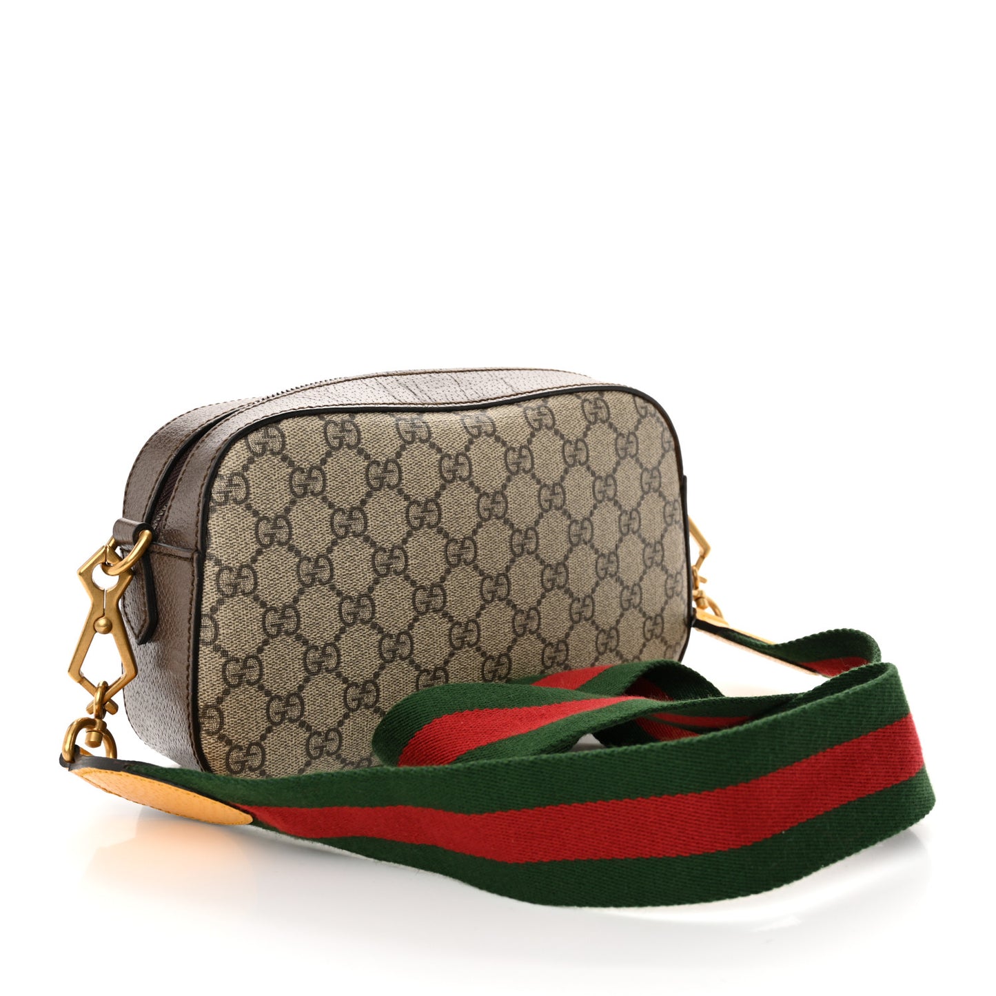 GG Supreme Monogram Web Neo Vintage Shoulder Bag Beige New Acero Crop