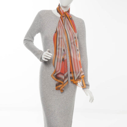 Hermes Silk Mousseline Stole 2 of 5