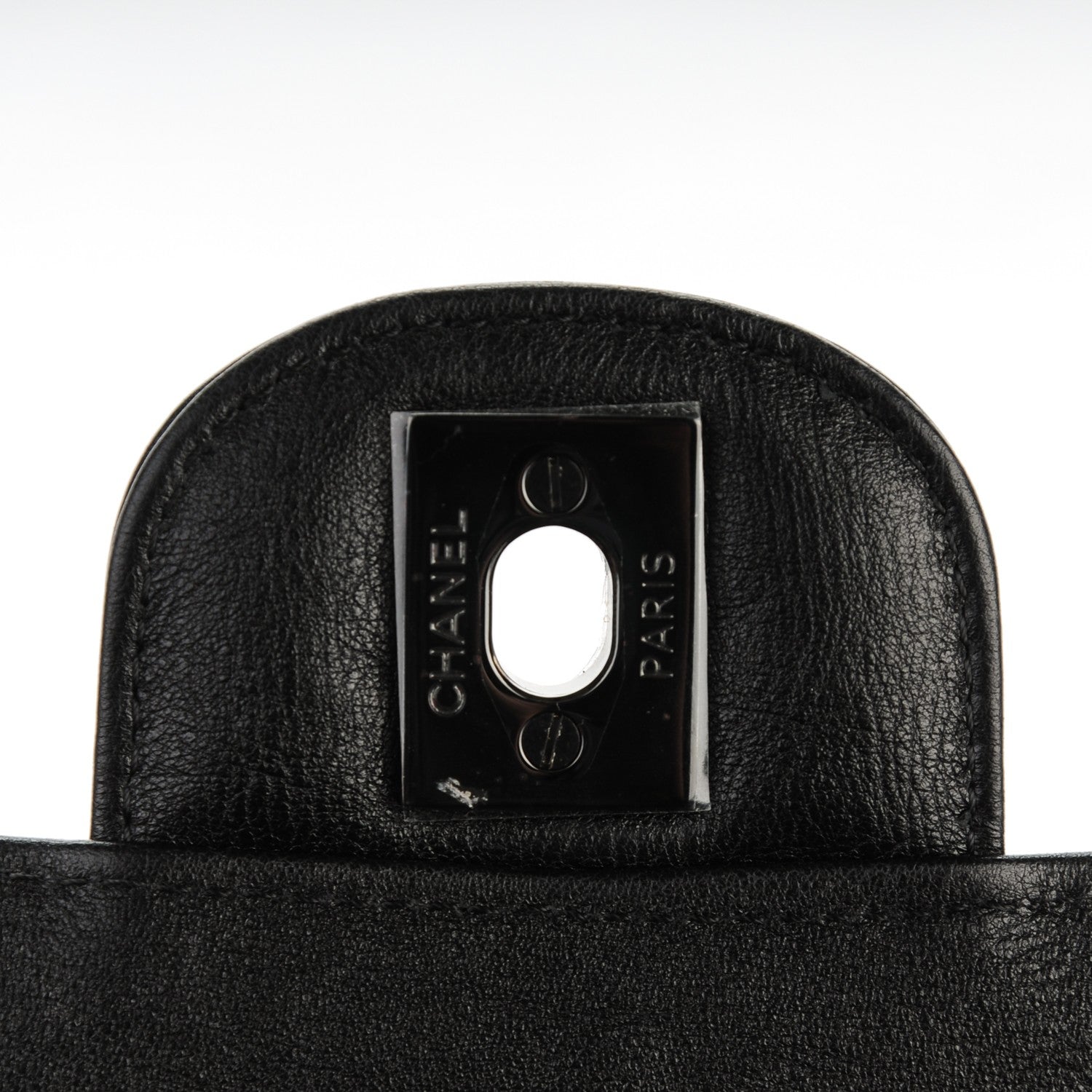 Chanel Calfskin Quilted Mini Rectangular Flap So Black 7 of 8