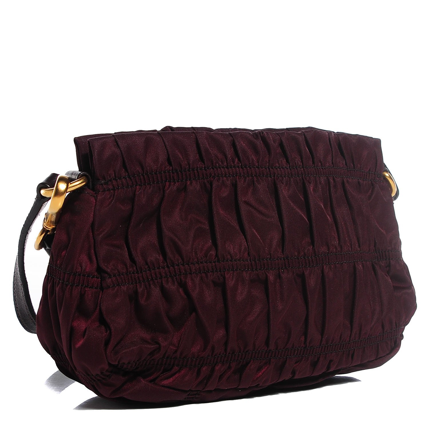 Prada Tessuto Nylon Gaufre Wristlet Bordeaux 3 of 9