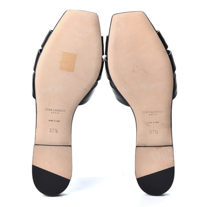 Saint Laurent Calfskin Nu Pied 05 Slide Sandals 37.5 Black 8 of 10