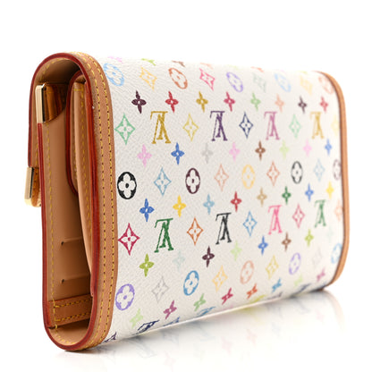 Louis Vuitton Monogram Multicolor Porte Tresor International Wallet White 3 of 10