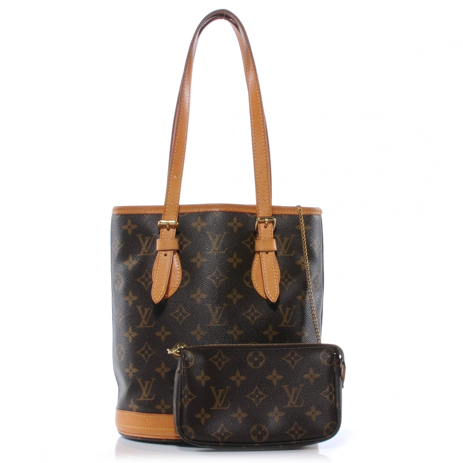 Louis Vuitton Monogram Petit Bucket 23 1 of 7