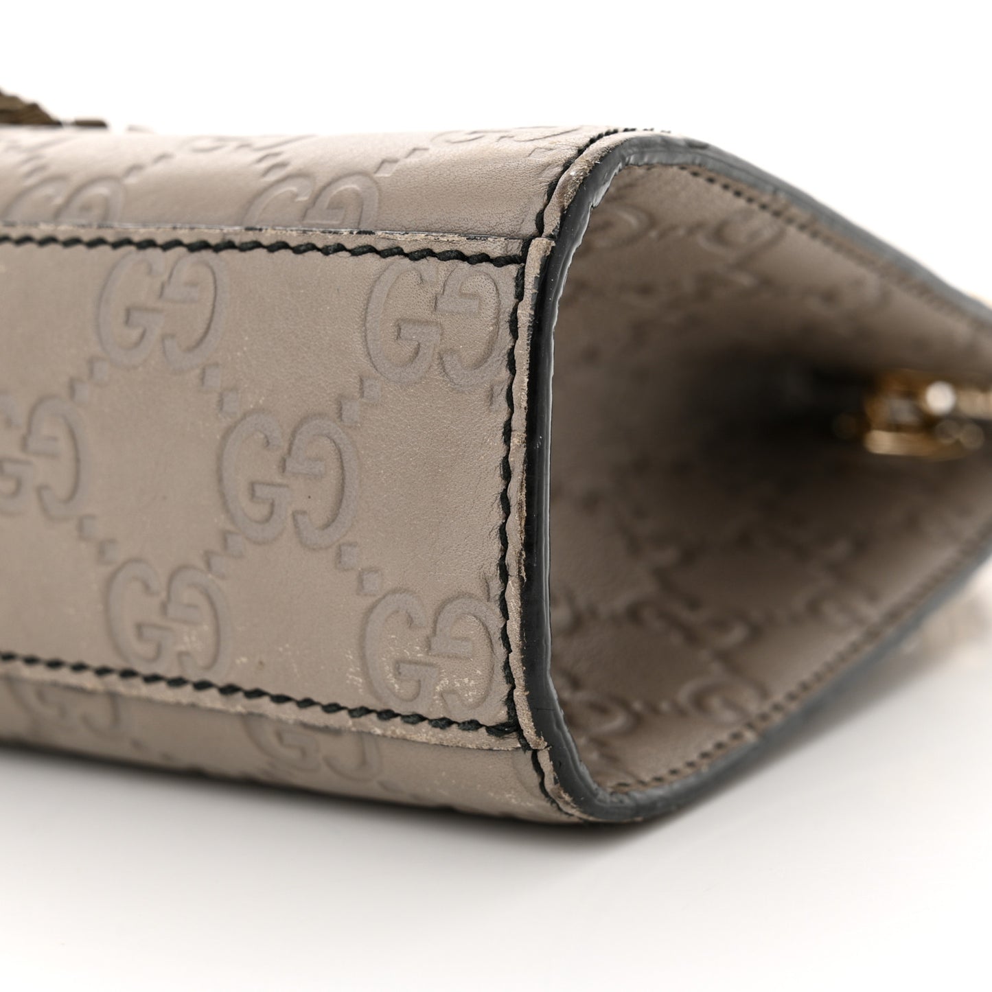 Guccissima Small Emily Chain Shoulder Bag Storm Grey